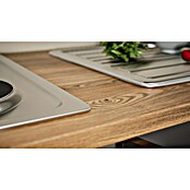 Respekta Küchenzeile KB270WS (Breite: 270 cm, Mit Elektrogeräten, Schwarz)