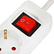 Steckdosenleiste (6-fach, Weiß, Kabellänge: 1,4 m, 3.500 W)