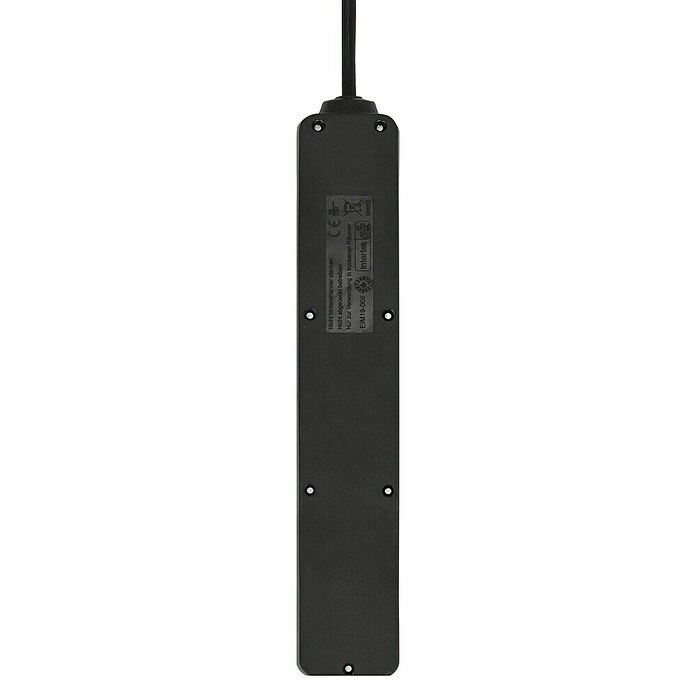 Steckdosenleiste (6-fach, Schwarz, Kabellänge: 1,4 m)