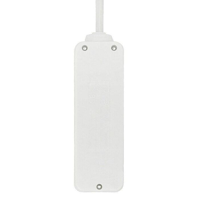 Steckdosenleiste (3-fach, Weiß, 3 m, 3.500 W)