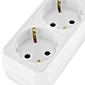 Steckdosenleiste (3-fach, Weiß, 3 m, 3.500 W)