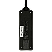 Steckdosenleiste (2-fach, Schwarz, 1,4 m, 3.500 W)