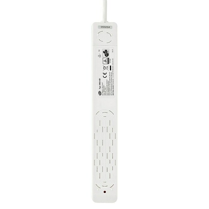 Steckdosenleiste Powersplit (6 + 1-fach, Weiß, 2 m, 3.500 W)