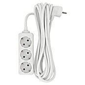 Steckdosenleiste (3-fach, Weiß, 5 m, 3.500 W)