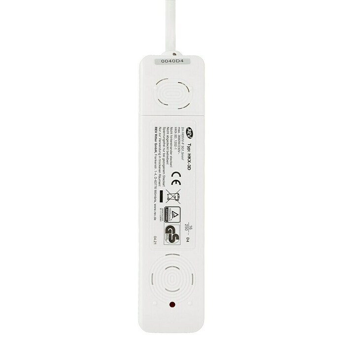 Steckdosenleiste Powersplit (3 + 1-fach, Weiß, 2 m, 3.500 W)