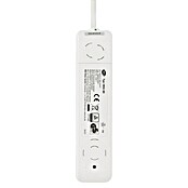 Steckdosenleiste Powersplit (3 + 1-fach, Weiß, 2 m, 3.500 W)