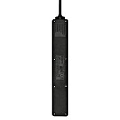 Base de enchufe múltiple (x 6, Negro, Longitud del cable: 1,4 m, 3.500 W)