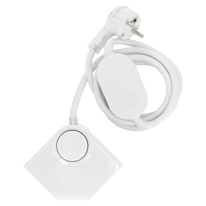 REV Produžni kabel s utičnicama (2-struko, Bijelo, Duljina kabela: 1,5 m, 2 USB priključka, S prekidačem)