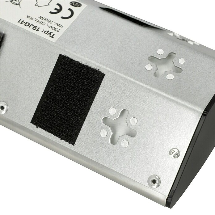 REV Produžni kabel s utičnicama (4-struko, Aluminij, Duljina kabela: 1,95 m, 3.500 W)