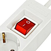 Steckdosenleiste Powersplit (6 + 1-fach, Weiß, 2 m, 3.500 W)