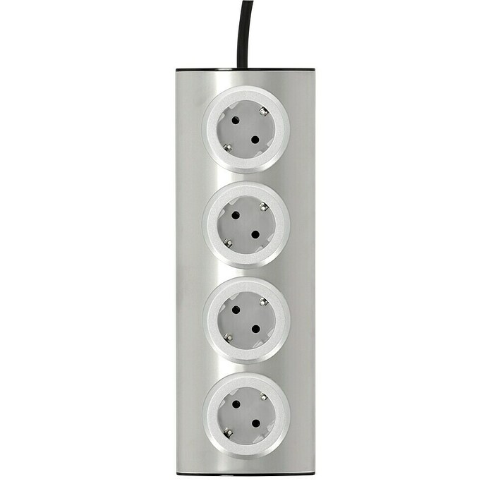REV Produžni kabel s utičnicama (4-struko, Aluminij, Duljina kabela: 1,95 m, 3.500 W)