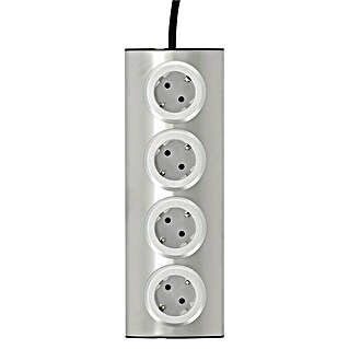 REV Produžni kabel s utičnicama (4-struko, Aluminij, Dužina kabela: 1,95 m, IP20, Bez prekidača)