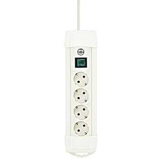 Brennenstuhl Steckdosenleiste Premium Line Plus (Weiß, Kabellänge: 1,8 m, Mit Schalter)