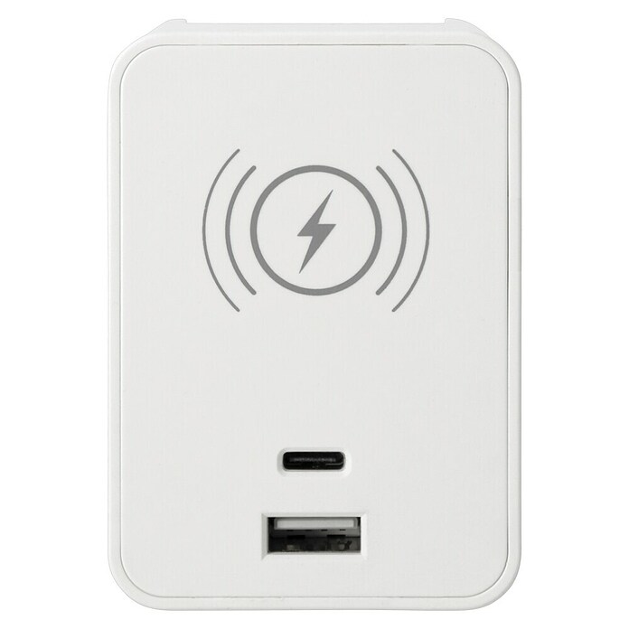 Voltomat USB-Adapter Typ A & C Wireless charging (Weiß) | BAUHAUS
