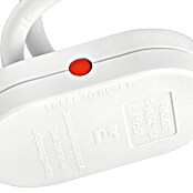 REV Produžni kabel s utičnicama (2-struko, Bijelo, Duljina kabela: 1,5 m, 2 USB priključka, S prekidačem)