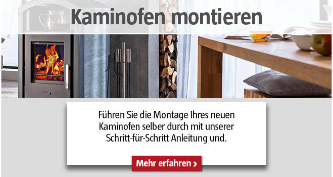 Kaminofen montieren