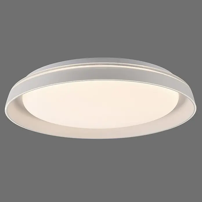 Paul Neuhaus LED-Deckenleuchte rund Sati - 23,5 W, Ø x H: 43 x 8,5 cm, Weiß, Warmweiß - Diese moderne LED-Deckenleuchte in Weiß sorgt für eine gleichmäßige und helle Ausleuchtung. Ideal für Wohn- und Schlafräume.