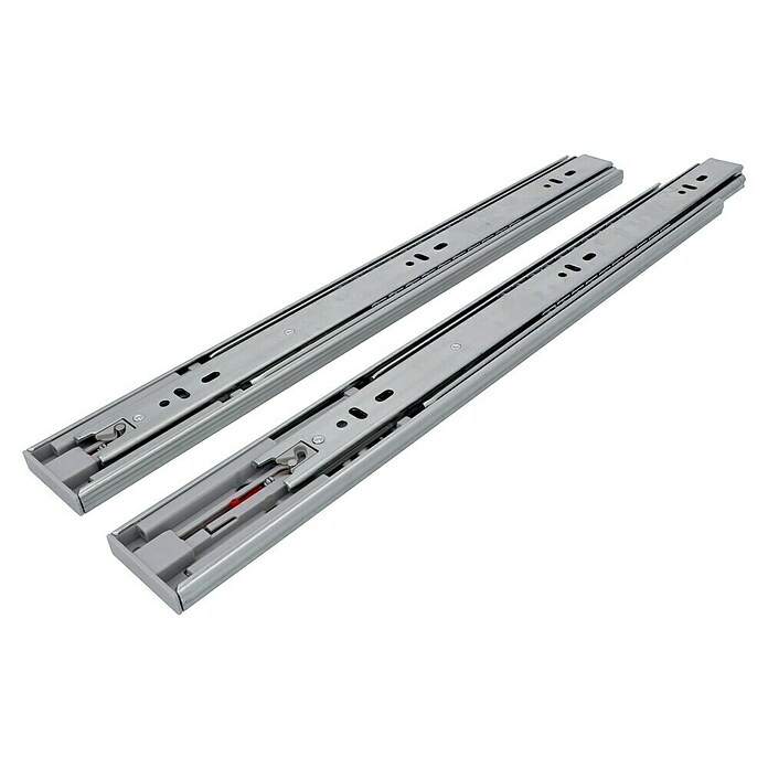 Accuride Guía para cajones 3832 TR Push (Longitud de montaje: 500 mm, Capacidad de carga: 45 kg, Extracción total, Lateralmente en el cajón, Galvanizado)