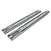 Accuride Guía para cajones 3832 TR Push (Longitud de montaje: 500 mm, Capacidad de carga: 45 kg, Extracción total, Lateralmente en el cajón, Galvanizado)