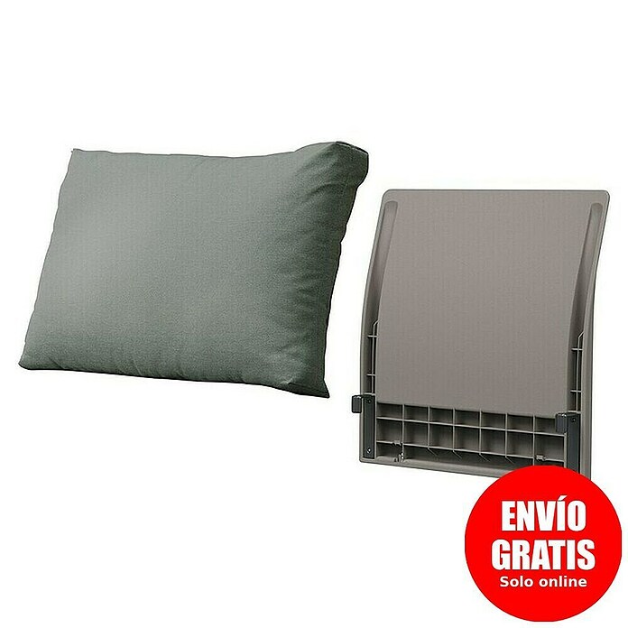 Keter Elements Módulo de conjunto de respaldo con cojín (L x An x Al: 60 x 17 x 57 cm, Madera/Verde) | BAUHAUS