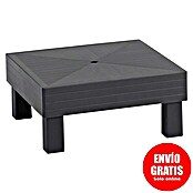 Keter Elements Mesa auxiliar de jardín (L x An x Al: 67 x 69 x 15 cm, Polipropileno, Negro) | BAUHAUS