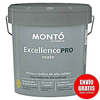 Montó Pintura para paredes y techos Excellence PRO (Blanco, Mate, 12 l)
