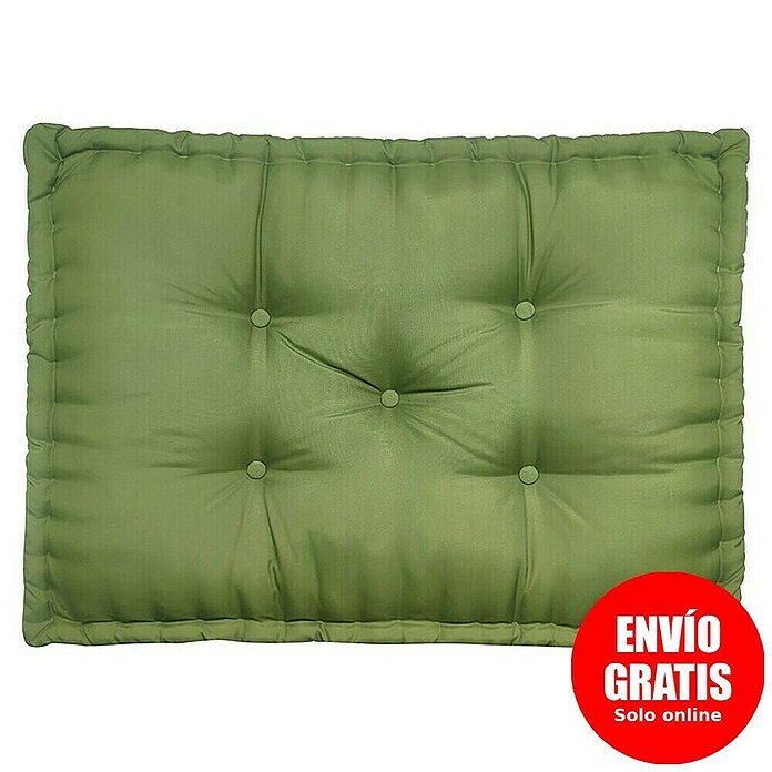Cojín para asiento de palet water resist (Verde, L x An x Al: 80 x 60 x 10 cm, 100% poliéster) | BAUHAUS