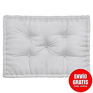 Cojín para asiento de palet water resist (Gris, L x An x Al: 80 x 60 x 10 cm, 100% poliéster)