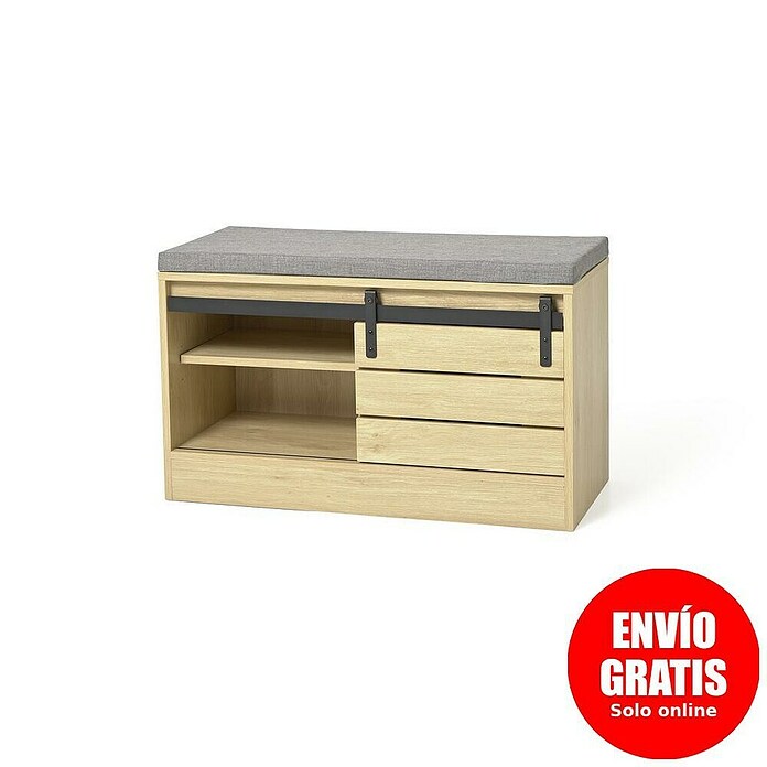 Banco Amla (L x An x Al: 80 x 35 x 48 cm, Madera, Natural) | BAUHAUS