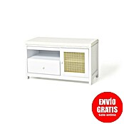 Banco Tana (L x An x Al: 80 x 36 x 46 cm, Madera, Blanco) | BAUHAUS