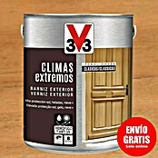V33 Barniz para madera exterior Climas Extremos  (Roble oscuro, Brillante, 2,5 l)