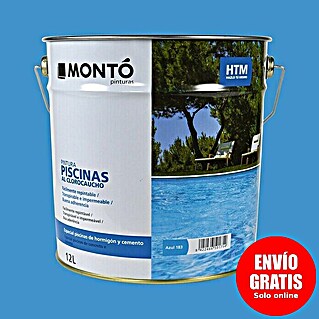 Montó Pintura para piscinas al clorocaucho HTM (Azul, 12 l, Mate sedoso)