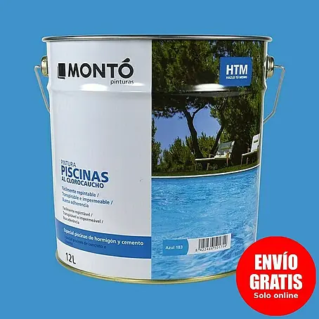 Montó  Pintura para piscinas al clorocaucho HTM
