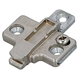 Häfele Placa de montaje (L x An x Al: 1 x 5 x 5 cm, Distancia entre orificios: 26 mm)