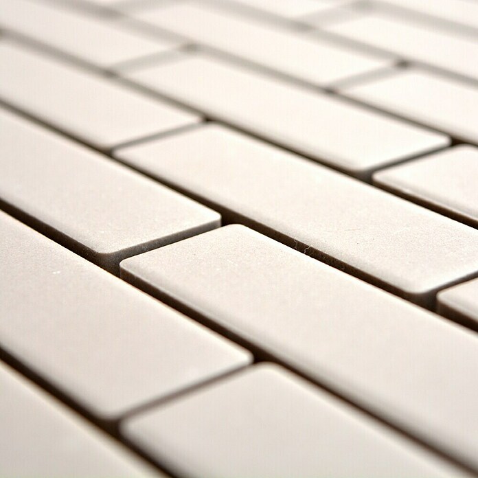Mosaikfliese Brick Uni CU BR 304 (26,1 x 29 cm, Hellgrau, Matt)