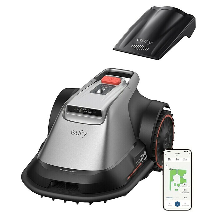 Eufy Mähroboter E18 (1.200 m², Schnittbreite: 20,3 cm, Kamera-gestützte Navigation, GPS) | BAUHAUS
