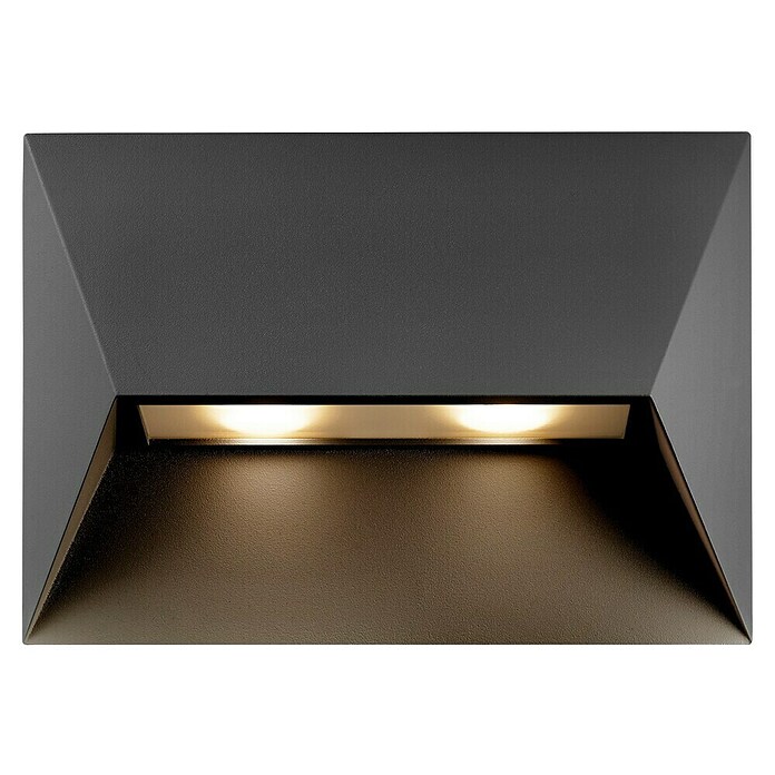 Nordlux Led-wandlamp Pontio 27 (Zwart, b x d x h: 27 x 9 x 19 cm) | BAUHAUS