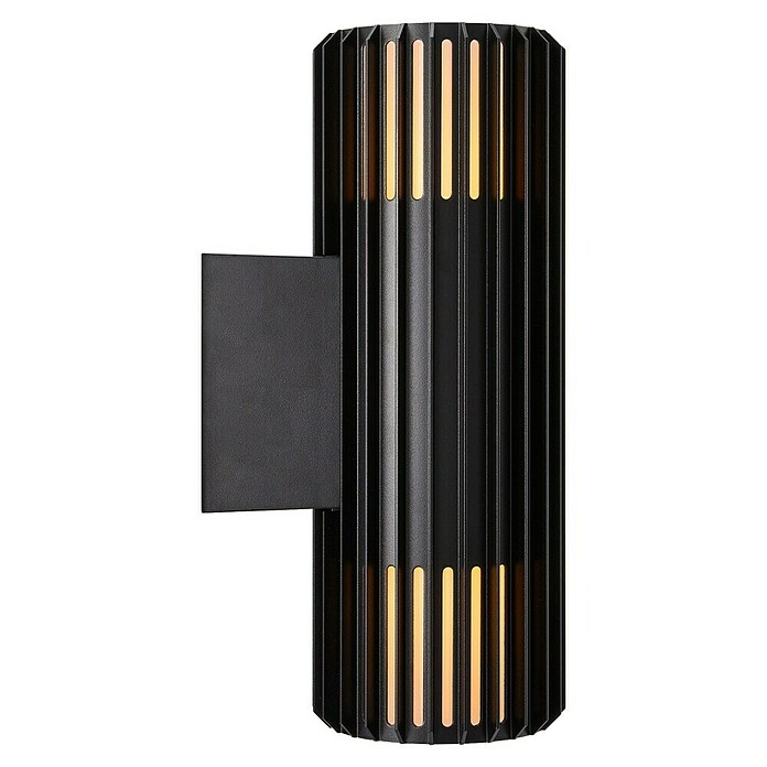 Nordlux Led-wandlamp Aludra Double (Zwart, b x d x h: 12,4 x 17,4 x 33,7 cm) | BAUHAUS