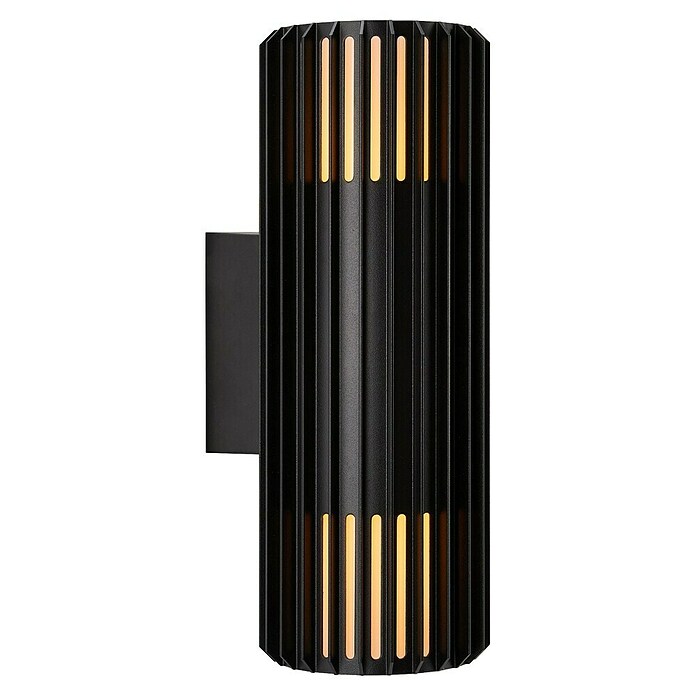Nordlux Led-wandlamp Aludra Double (Zwart, b x d x h: 12,4 x 17,4 x 33,7 cm) | BAUHAUS