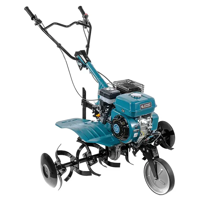 Könner & Söhnen Benzin-Bodenhacke KS 7HP-950A - 4-Takt, Arbeitsbreite: 108 cm - Ein Konner & Sohnen KS 7HP-950A Gartenfräse im Detail, ein nützliches Werkzeug für jeden Gärtner. Ideal zum Auflockern und Vorbereiten des Bodens für die Bepflanzung.