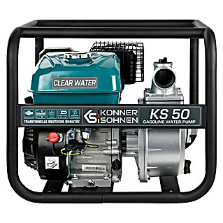 Könner & Söhnen Benzin-Klarwasserpumpe KS 50 (7 PS, 196 cm³, Max. Fördermenge: 500 l/h)
