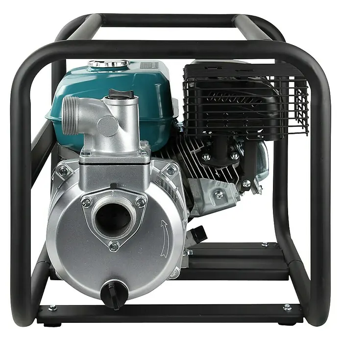 Könner & Söhnen Benzin-Klarwasserpumpe KS 50 - 7 PS, 196 cm³, Max. Fördermenge: 500 l/h - Produktansicht einer Wasserpumpe in einem schwarzen Rahmen, ideal für Bewässerung.