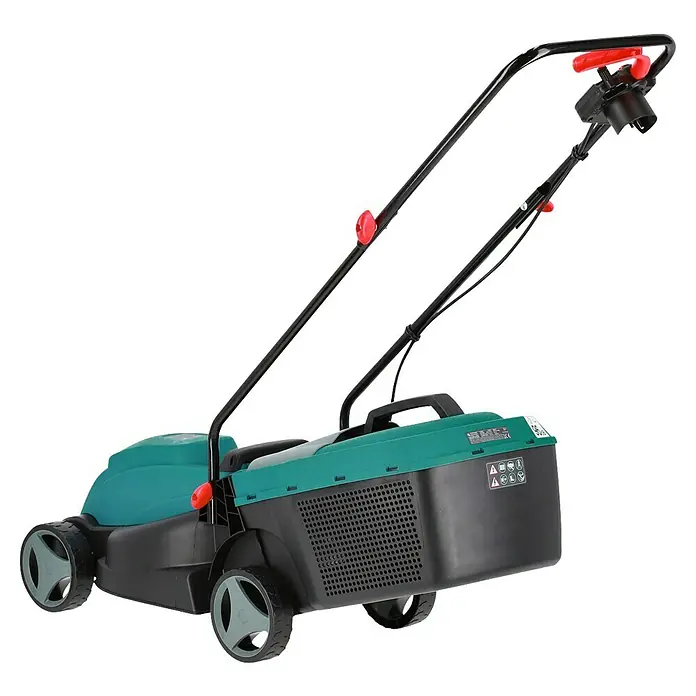 Könner & Söhnen Elektro-Rasenmäher KS 32LM - 1.000 W, Schnittbreite: 32 cm - Elektrorasenmäher in Grün und Schwarz mit rotem Griff. Praktisches Gartengerät für den perfekten Rasenschnitt.