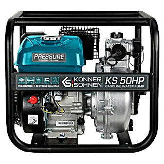Könner & Söhnen Benzin-Klarwasserpumpe KS 50HP (7 PS, 212 cm³, Max. Fördermenge: 500 l/h)