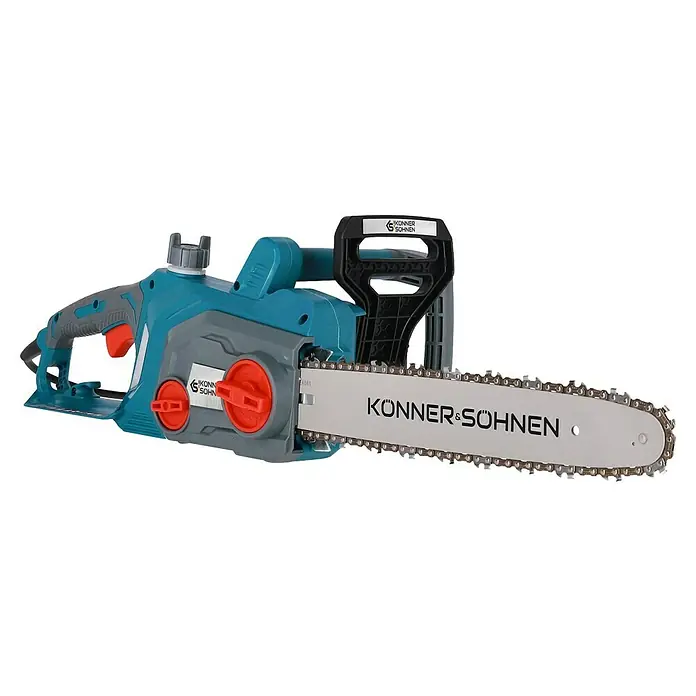 Könner & Söhnen Elektro-Kettensäge KS CS1800-14 - 1.800 W, Schwertlänge: 35 cm - Die leistungsstarke Kettensäge von Könner & Söhnen für effiziente Holzarbeiten. Zuverlässiges Werkzeug für Garten und Forst.