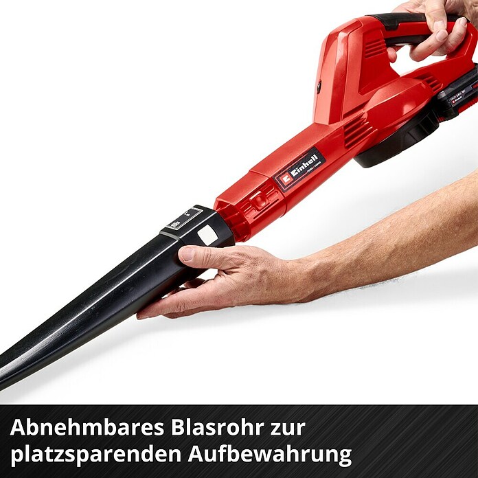 Einhell Power X-Change Akku-Laubbläser GE-CL 18 Li E Kit (18 V, Li-Ionen, 1 Akku, Blasgeschwindigkeit: 210 km/h)
