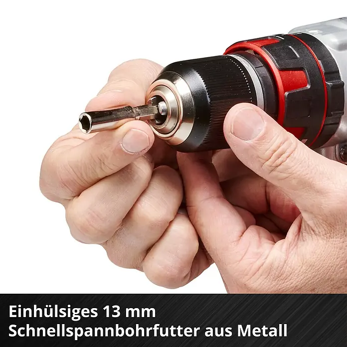 Einhell Professional Power X-Change 18V Akku-Schlagbohrschrauber TE-CD 18 Li-i Brushless-Solo - 18 V, Ohne Akku, 60 Nm - Einhand-Schnellspannbohrfutter aus Metall für schnellen Bitwechsel. Robuste Konstruktion für lange Lebensdauer, ideal für Heimwerker und Profis.