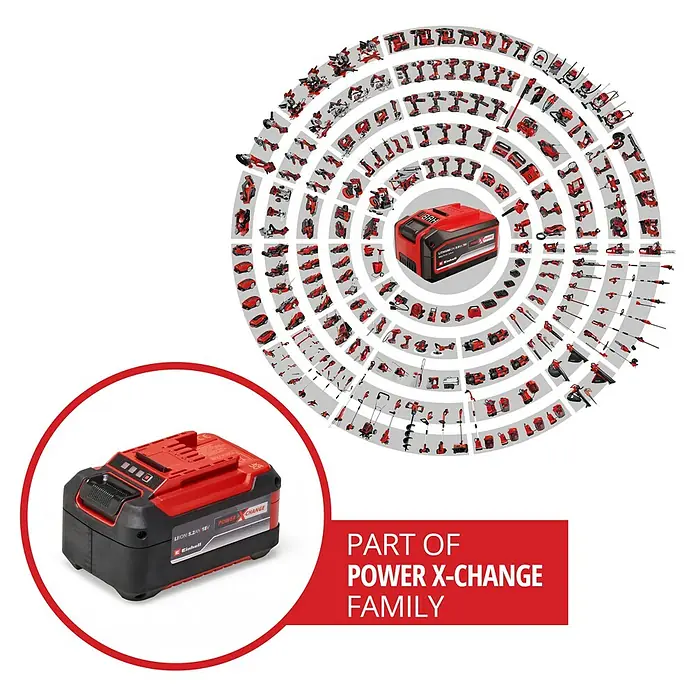 Einhell Power X-Change 18V Akku Power X-Change Plus - 18 V, 5,2 Ah - Ein Power X-Change Akku von Einhell, ein vielseitiges und austauschbares Batteriesystem für zahlreiche Geräte.