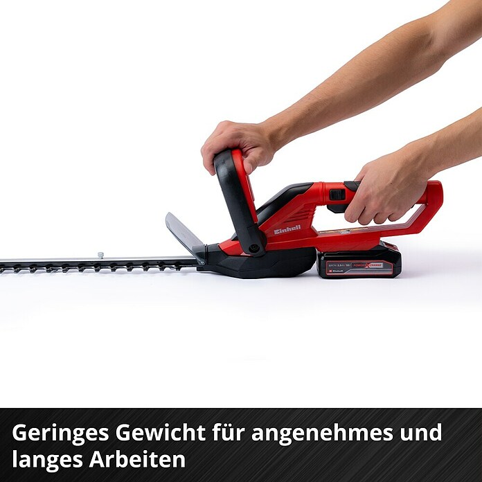 Einhell Power X-Change Akku-Heckenschere GE-CH 1855/1 Li-Solo (18 V, Li-Ionen, Ohne Akku, Schnittlänge: 55 cm)