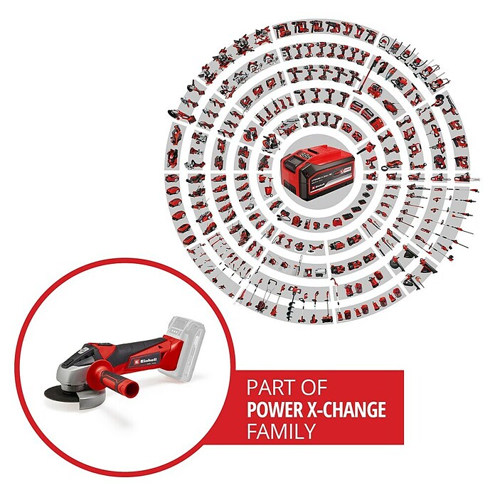 Einhell Power X-Change Haakse accuslijper (18 V, Excl. accu, Schijfdiameter: 115 mm)